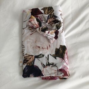 Posh peanut swaddle and headband